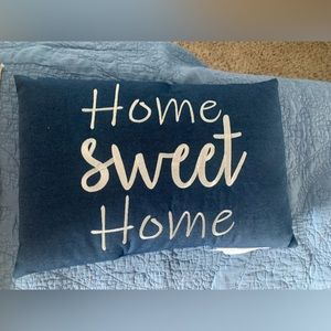 Navy rectangular pillow